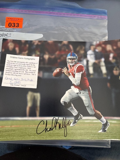 Sign photos of Chad Kelly and Chucky Keaton, certificate of authenticity included