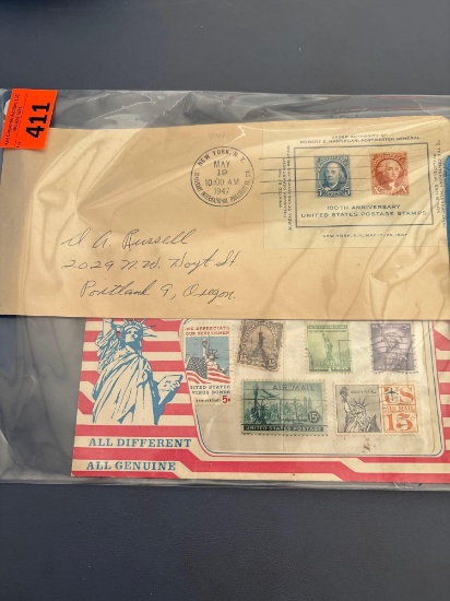 US postal stamps, Statue of Liberty liberty Island, New York