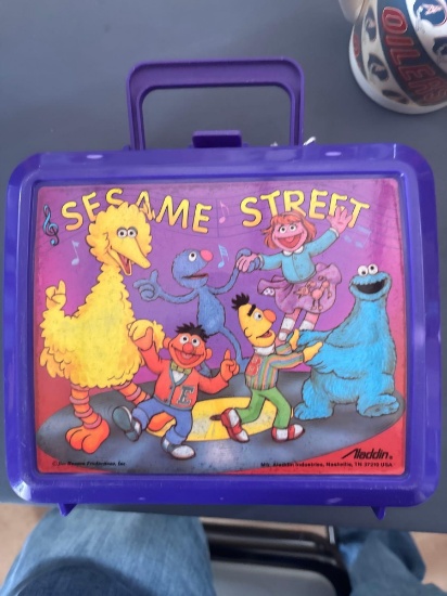 Sesame Street lunchbox with thermos