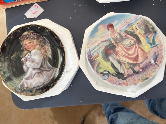 6 Porcelain collective plates