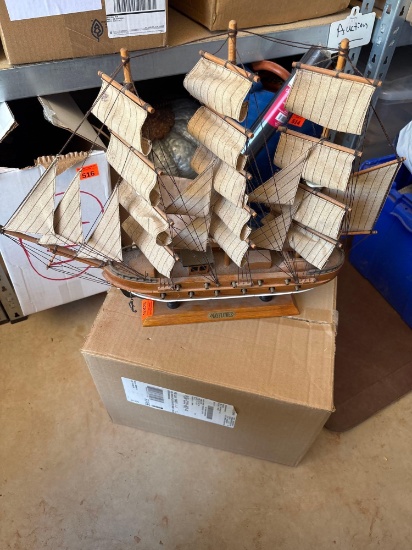 Wooden replica of the mayflower