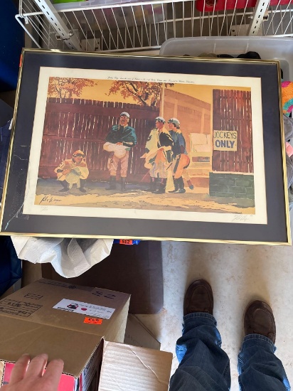 Jockeys only painting