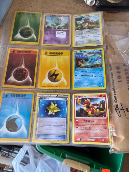 Pokemon cards vintage tax records 1908-1930 Indian patches and more