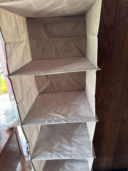 Wood, cutting board basket and a cloth shoe storage