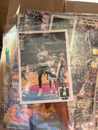 Basketball ball cards and memorabilia