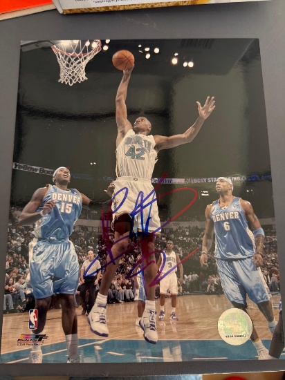 Basketball signed photos by PJ Brown, Emaka Okafor, Boris Diqn, EJ Harris