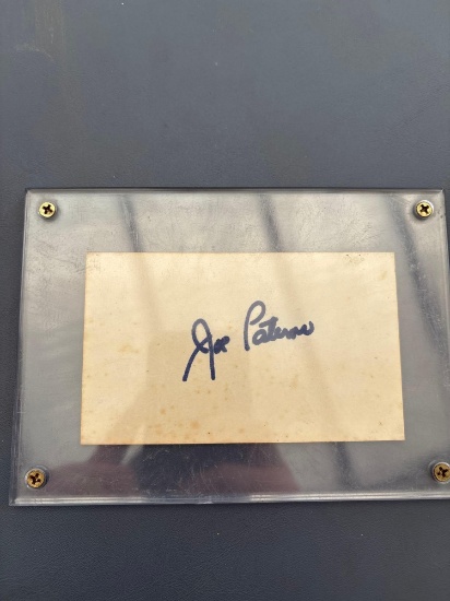 Football coach Joe Paterno signature penn state coach