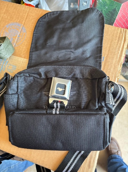 Fanny pack, baseball belt, seat belt, mustang handbag Ford Mustang handbag