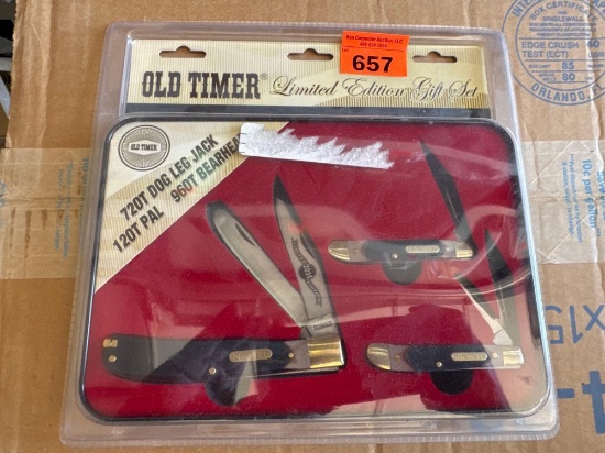 Old timer knife set
