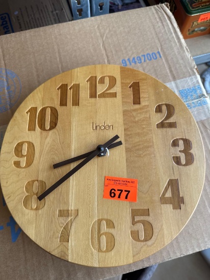 Wooden clock