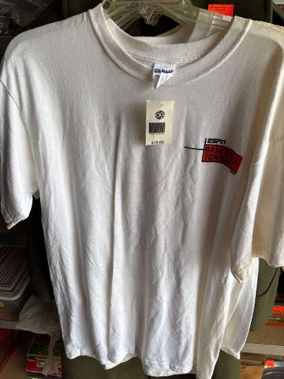 ESPN baseball tonight shirts 4 count size 3 smalls 1 large