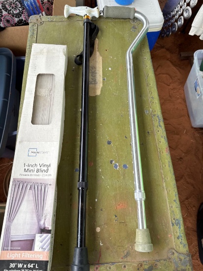 Canes to count and 21 inch vinyl mini blinds