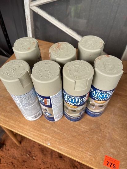 Rustoleum satin fossil spray paint 7 count