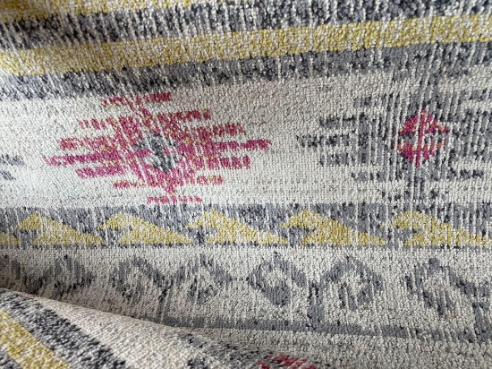 Multi color area rug, see photo for size