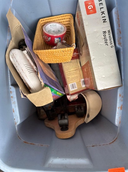 Tote with miscellaneous