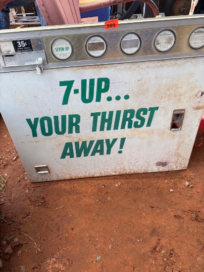7-up vending machine door