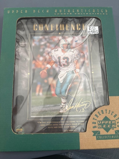 Upper deck authenticated sports collectibles featuring Dan Marino
