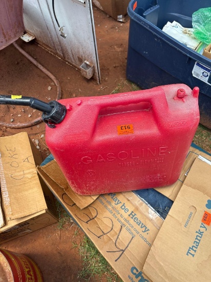 Plastic fuel jug