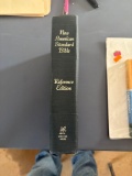 Books, new American Standard, Bible reference edition, and Royal ambassador camp