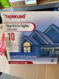 Box of star icicles lights