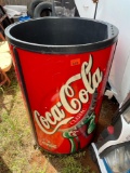 Coca Cola rolling cooler no lid