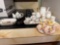 Three miniature tea sets, platter, , tea pot