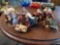 Nativity set stiff cloth and resin
