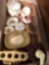 Trinket boxes, soap, dish soap, dispenser, glass jar with cotton balls