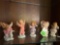 Angel figurines x 6