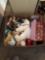 Large box of stuffed animals