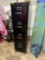 Four drawer black filing cabinet