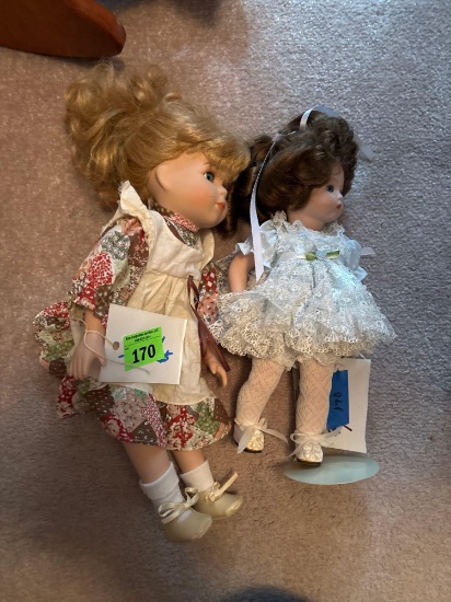 porcelain doll, 2 count