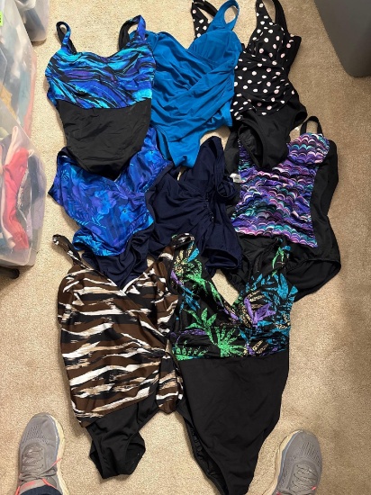 Box of swimsuits 10-12