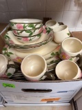 Franciscan Desert Rose dishware, 11 dinner plate setting