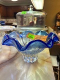 Blue Shannon Crystal Designs of Ireland bowl