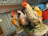 3 chicken figures