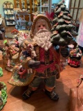 Fitz and Floyd Classic Christmas Holiday Pine Santa figurine