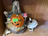 Lighted pumpkin decor and extra light