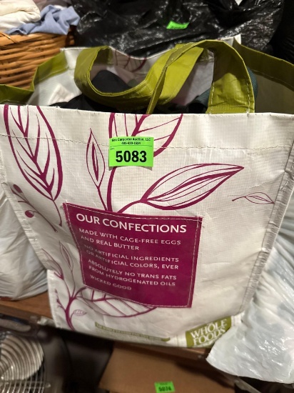 Tote bag of sewing fabric and more