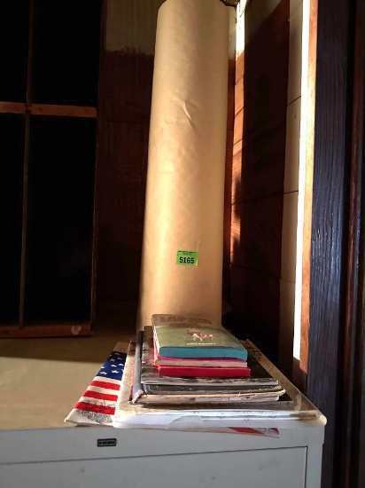 Books, roll of paper