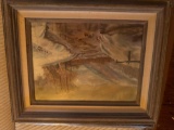 Painting with frames, sizes 18 x 22 inches to 8 x 6 inches