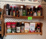 2 small spice racks, contents included