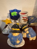 Home decor, Paddington Bears candle baby shoe