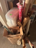 Wrapping paper and wrapping paper storage container