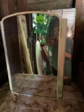 Small medicine cabinet mirror and square mirror