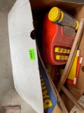 Box with toys and more