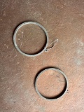 Vintage pierced earrings, needs new hooks