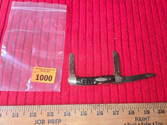 Vintage Case XX, 6318HP 3 Bladed Pocket Knife. USA