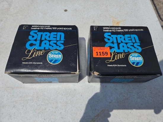 2 - New Cases of 12 Count, 100 Yard Spools of Stren Class 4 LB Fishing Line. All one Money.