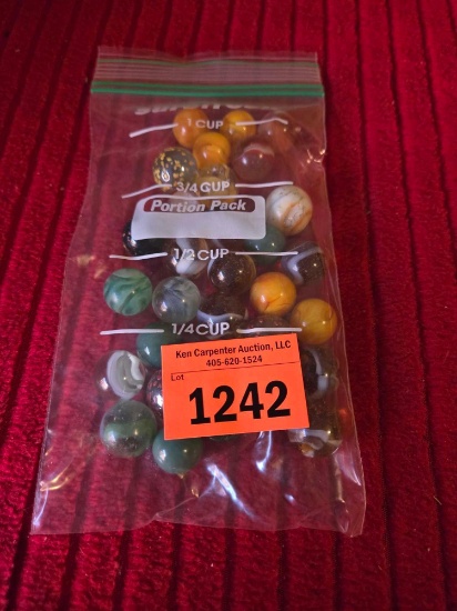 31 Assorted Vintage Marbles. All one Money.